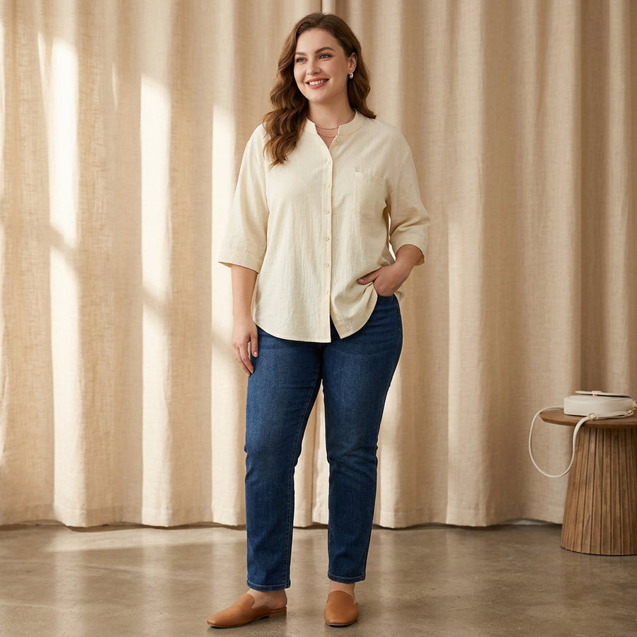 Emma - Cotton Casual Wear Shirt Top