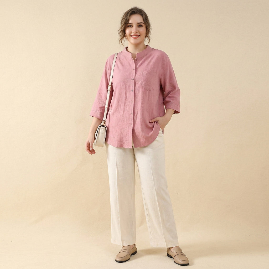 Emma - Cotton Casual Wear Shirt Top