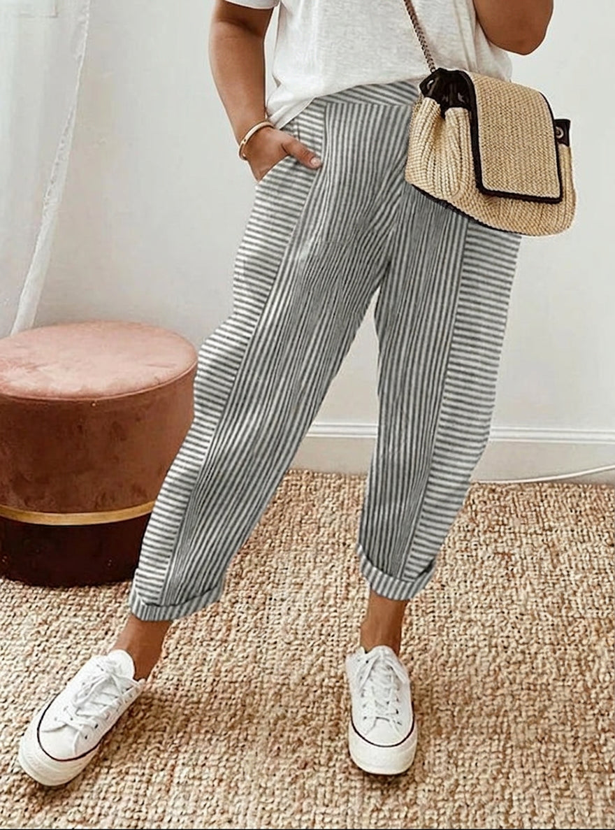 Avery | Breezy Stripe Lounge Pants