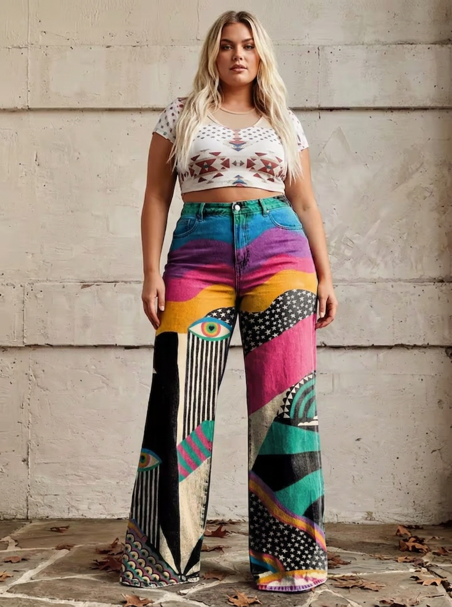Talia - Flared Pants Boho Chic
