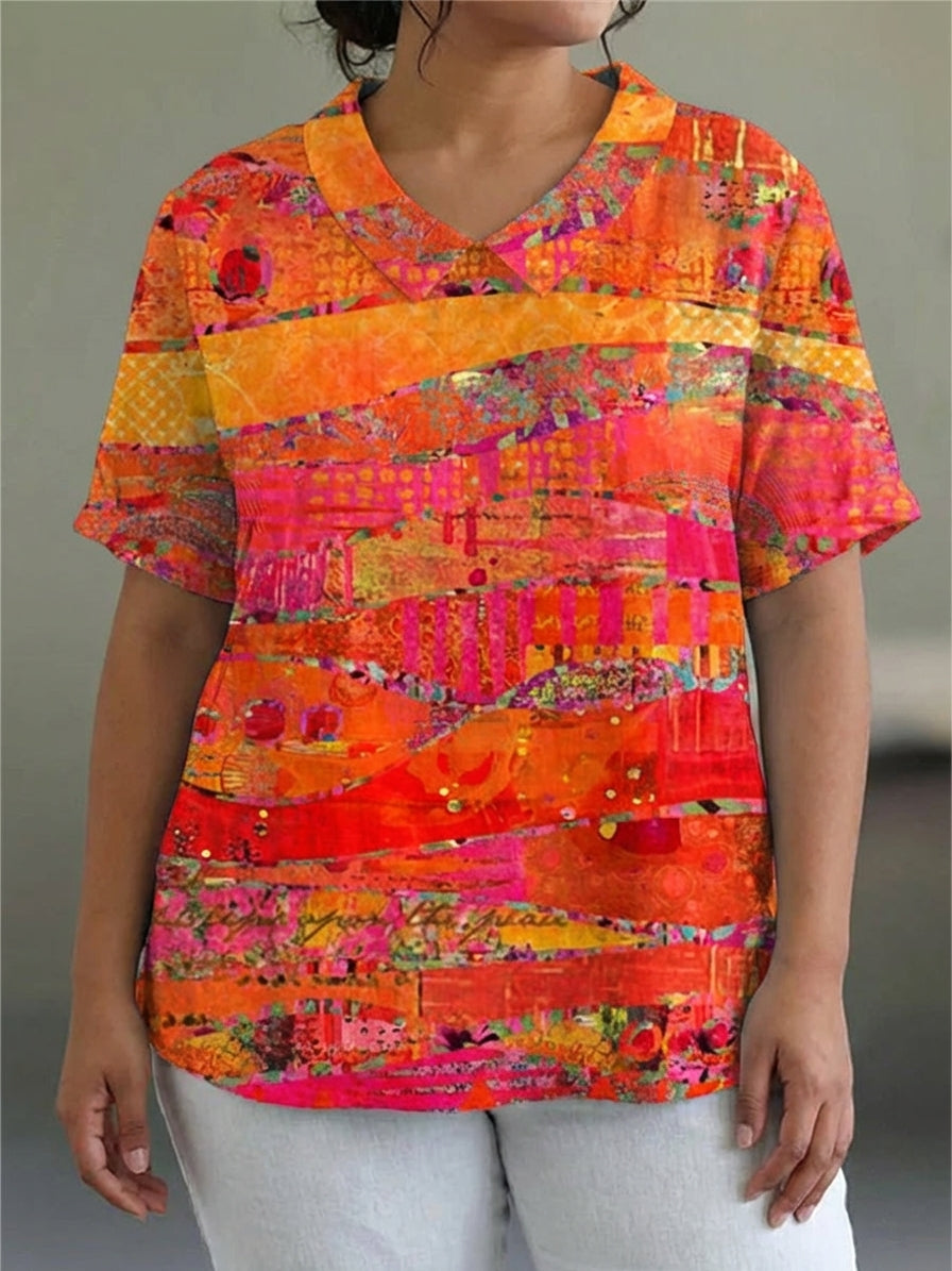 Isla | Abstract Print Shirt