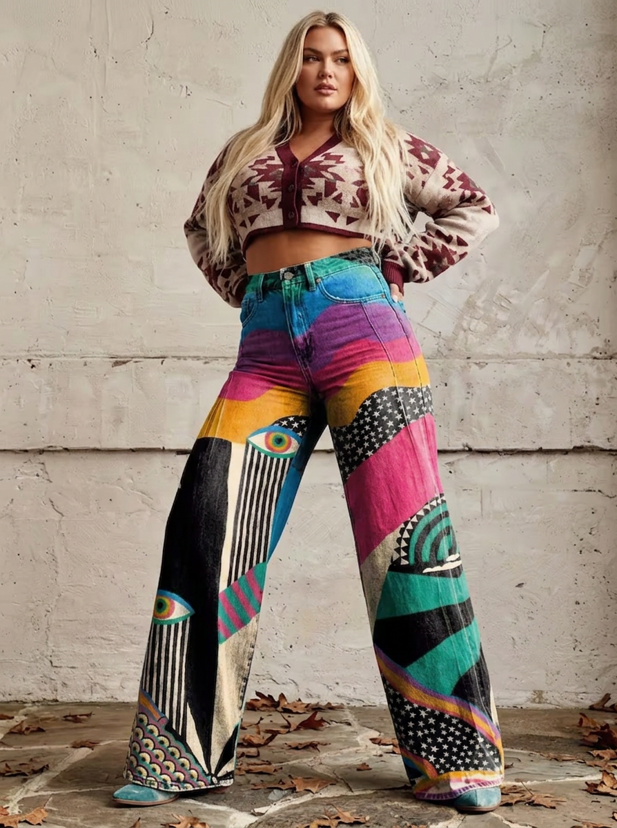 Talia - Flared Pants Boho Chic